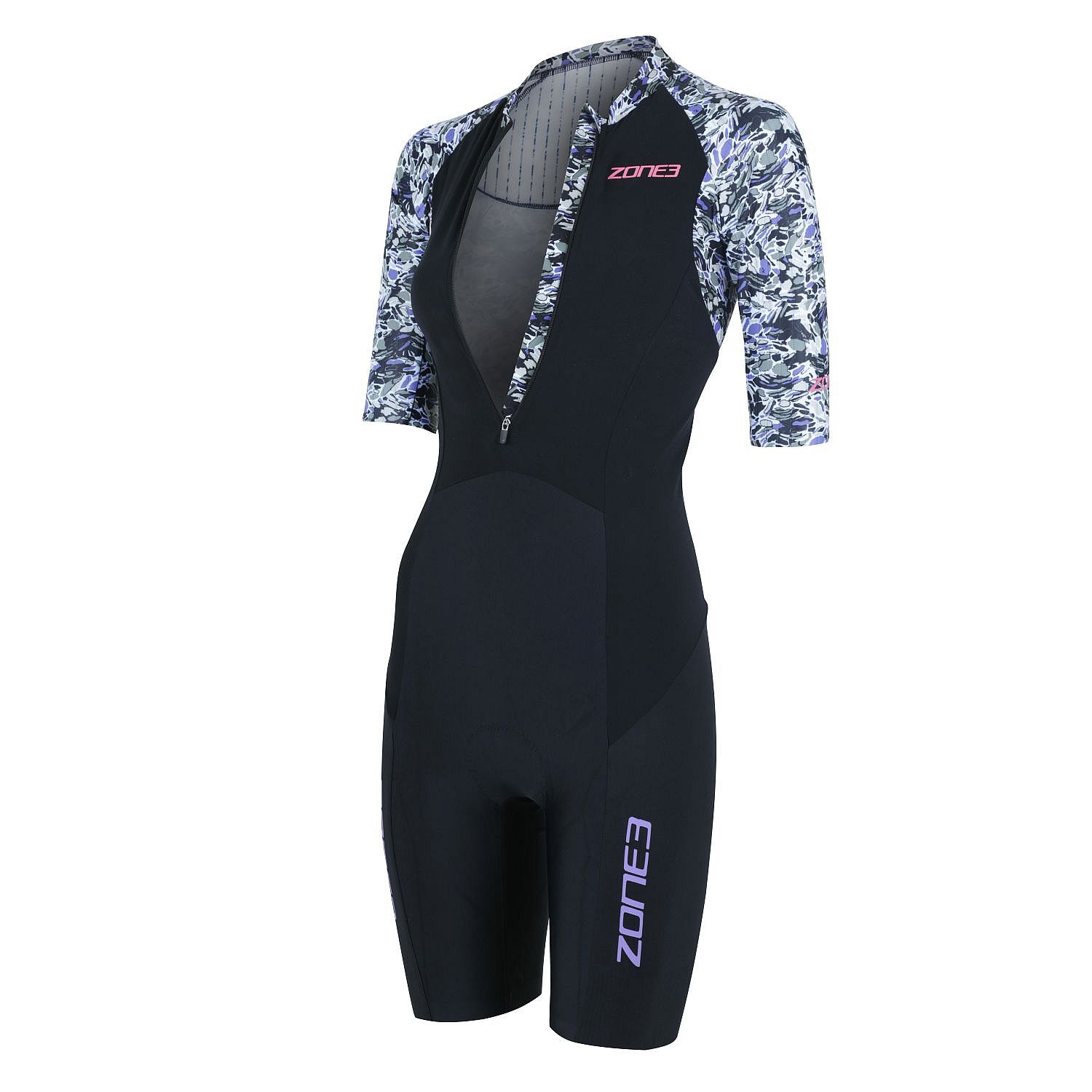 85404-Zone3-Lava-korte-mouw-trisuit-grijs-dames-afbeelding-3