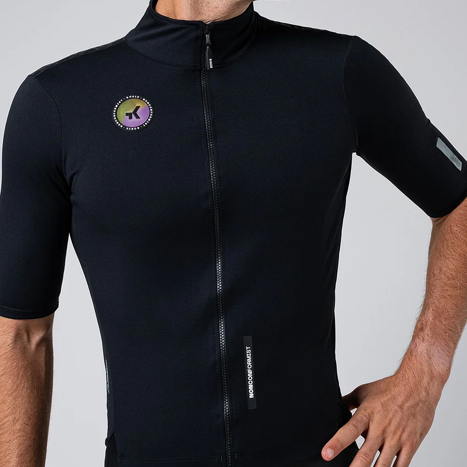 106020-Gobik-Envy-2.0-Jet-Black-fietsjas-korte-mouw-heren-afbeelding-5