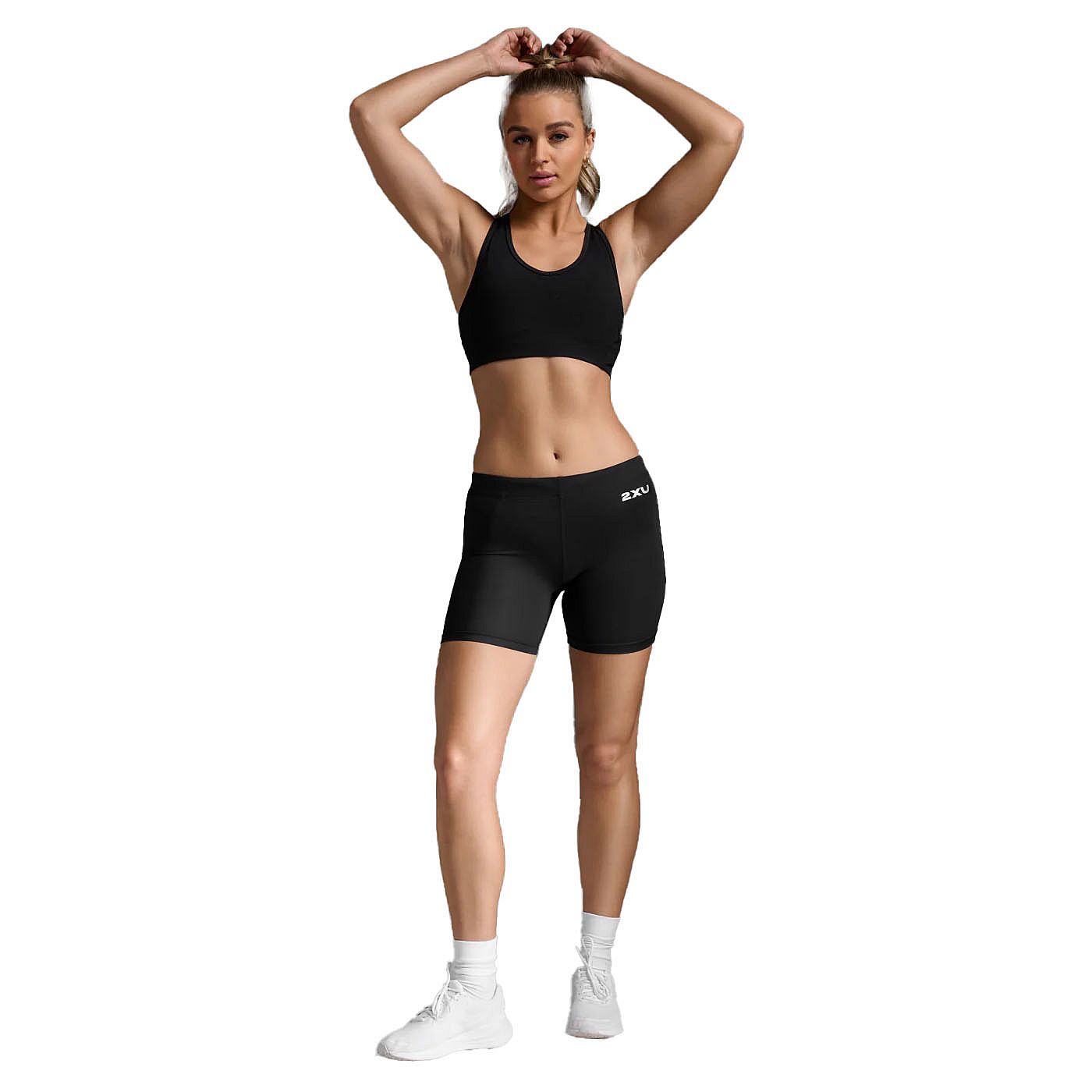 113090-2XU-Core-Compression-5-Inch-Game-Day-Short-BlackSilver-Dames-afbeelding-6