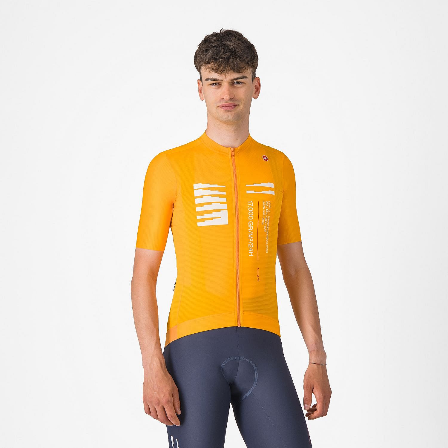 110212-Castelli-Espresso-r--ad-jersey-fietsshirt-korte-mouw-oranje-heren-afbeelding-3
