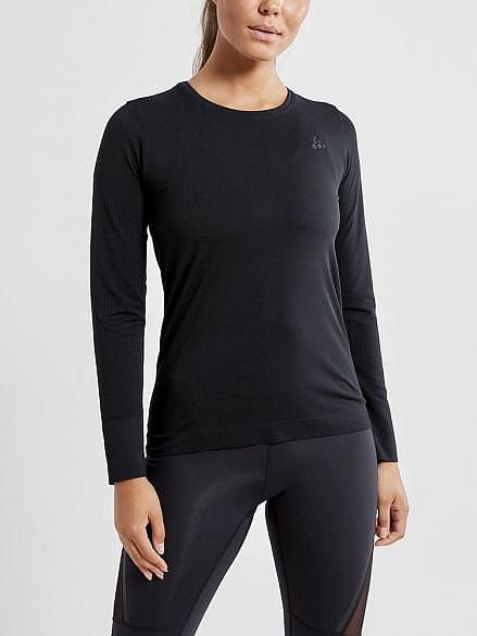 60481-Craft-Fuseknit-Light-lange-mouw-ondershirt-zwart-dames-afbeelding-2