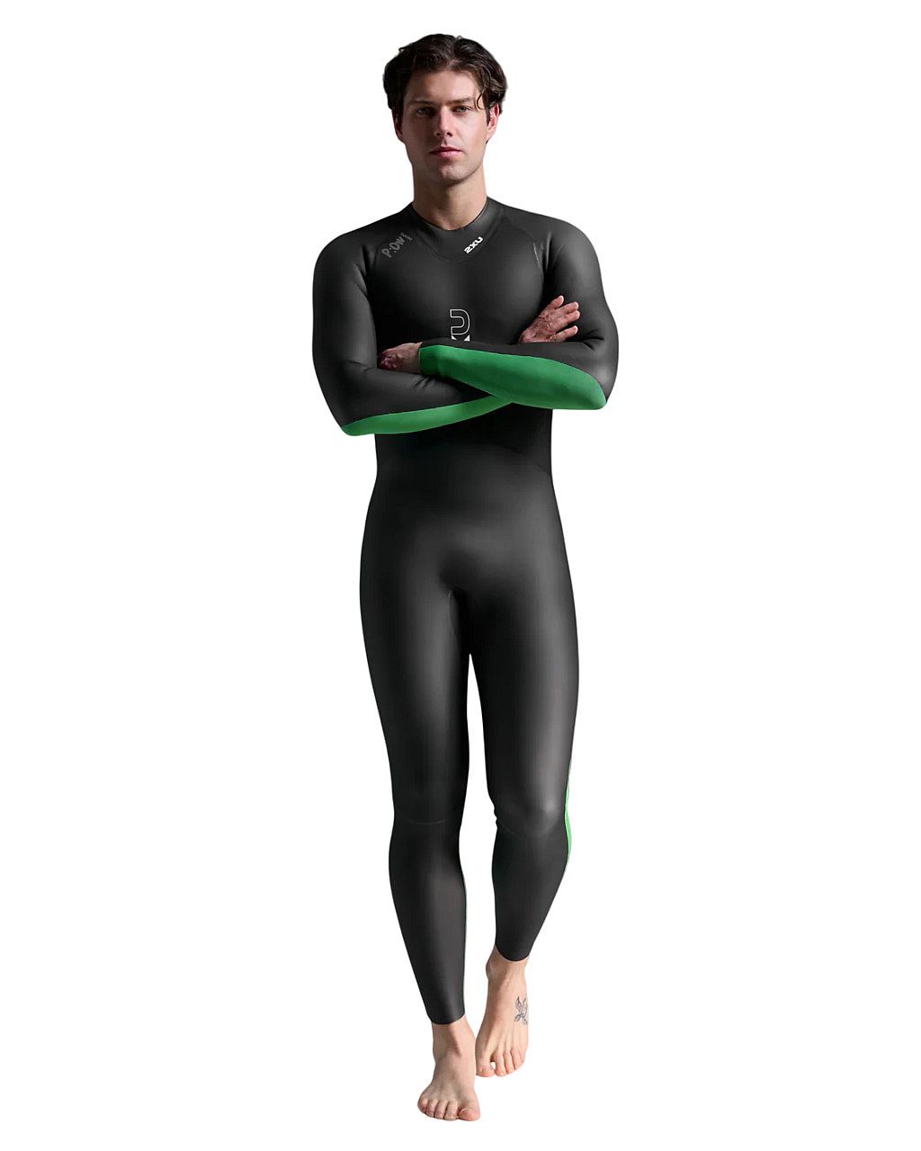 113402-2XU-Propel-Openwater-Wetsuit-BlackBright-Green-Heren-afbeelding-1