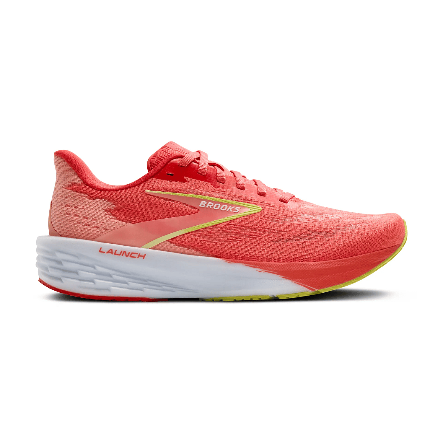 109902-Brooks-launch-11-hardloopschoenen-coralprimrosewhite-dames-afbeelding-1