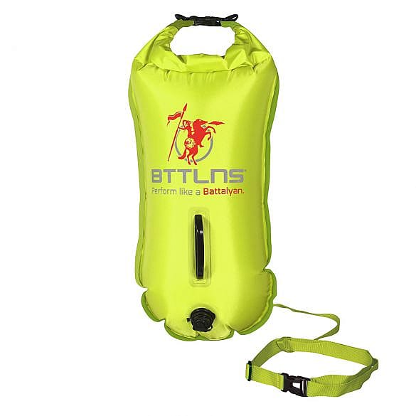40927-BTTLNS-Poseidon-1.0-Saferswimmer-zwemboei-28-liter-neon-groen-afbeelding-1