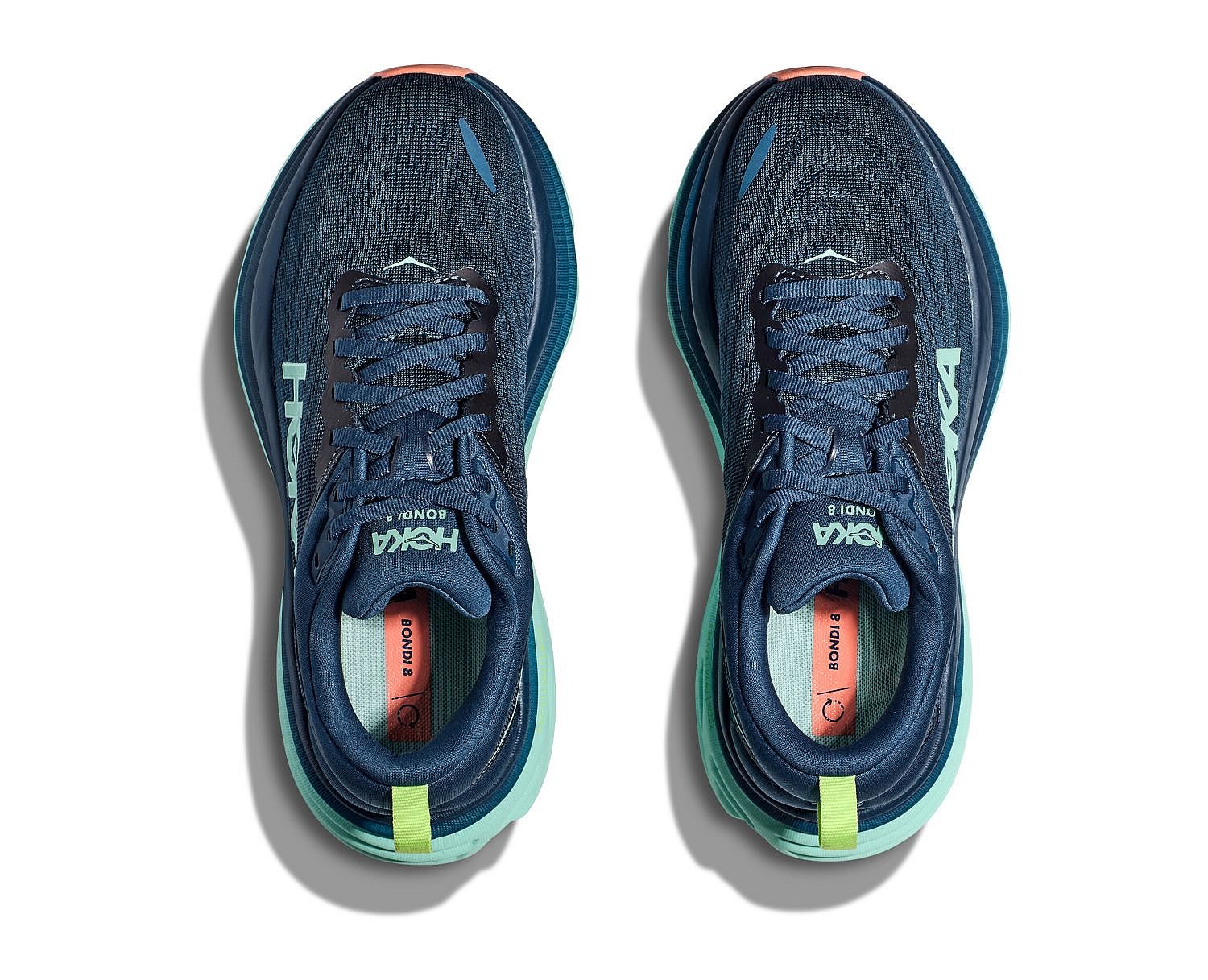 100907-Hoka-Bondi-8-hardloopschoenen-blauwgroenoranje-dames-afbeelding-5