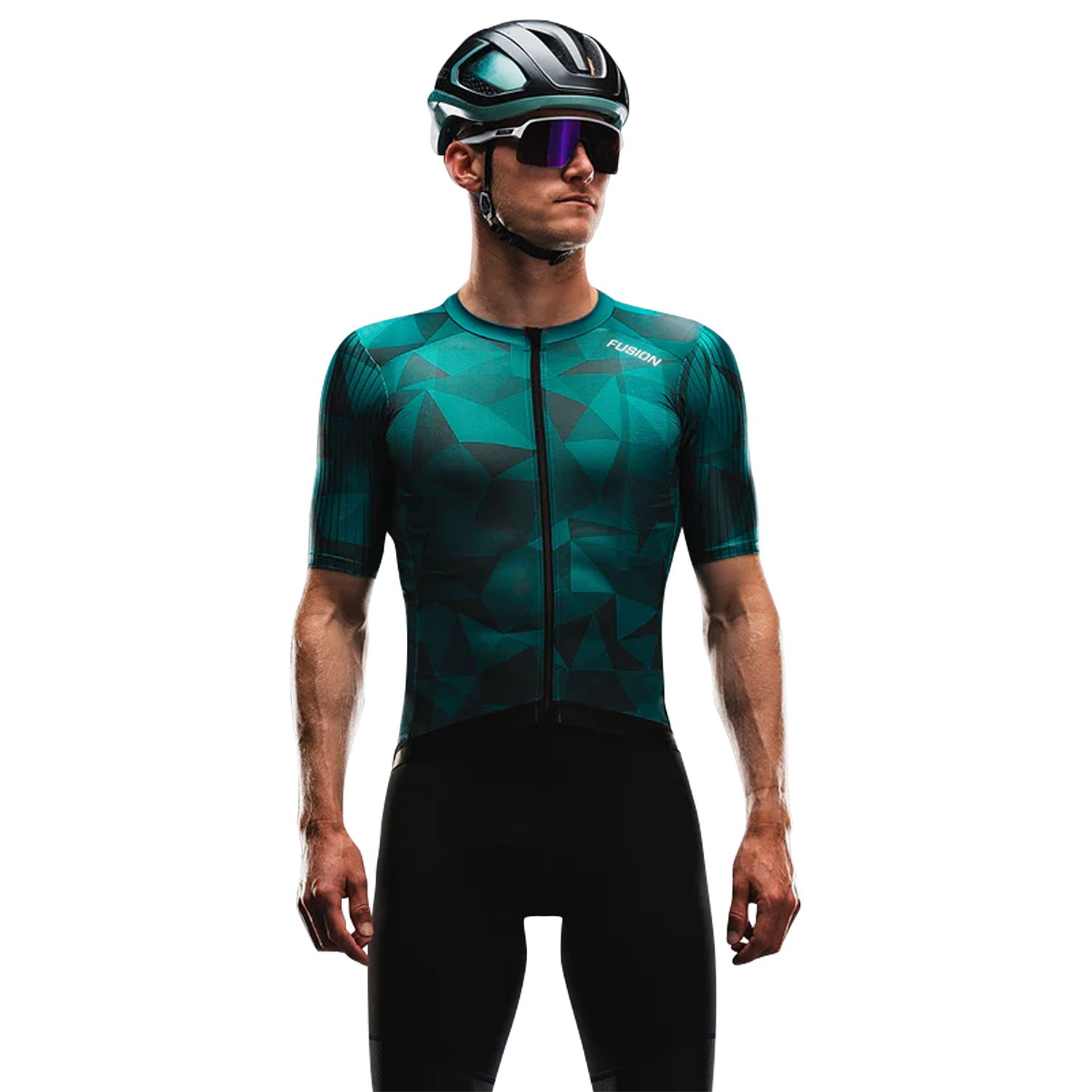 0264-PTR-Fusion-TEMPO-TWO-Cycling-Jersey-groen-Unisex-afbeelding-1