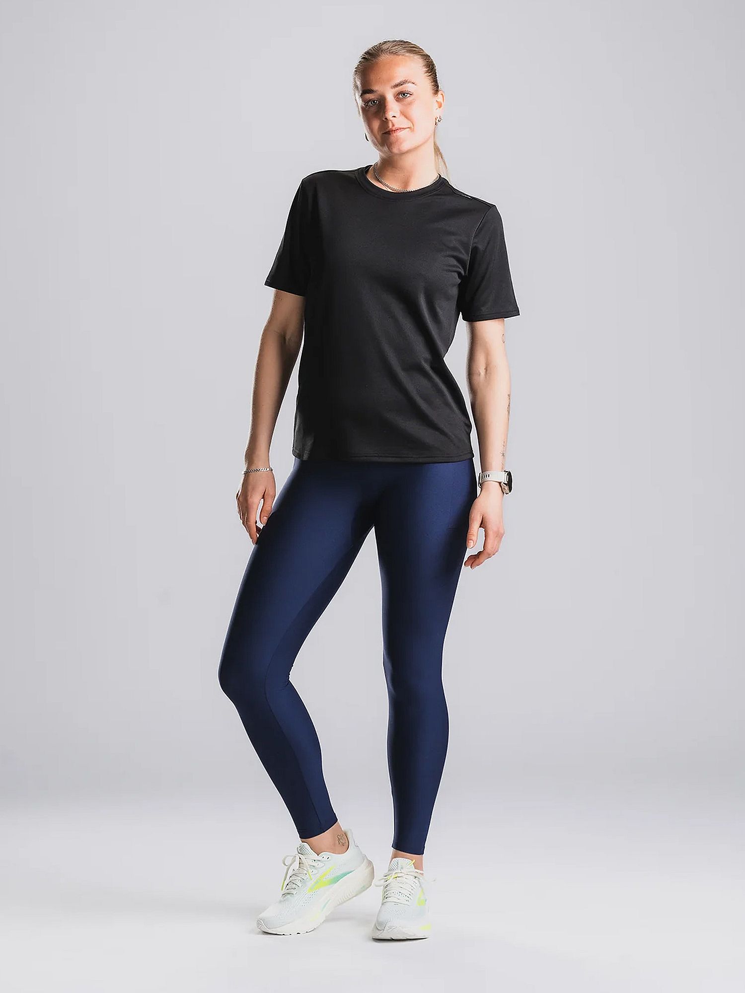 144530-Fusion-Tempo-Two-Run-T-shirt-dames-zwart-afbeelding-5