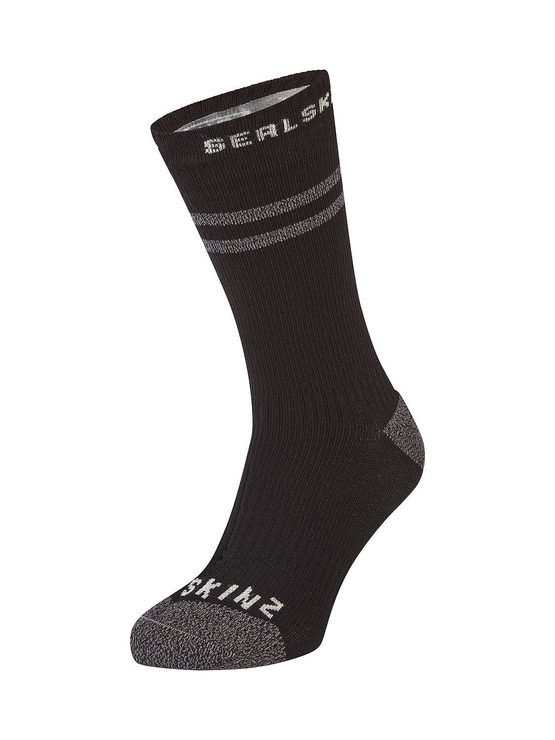 47203-Sealskinz-Scoulton-Warm-weather-mid-fietssok-met-Hydrostop-zwartgrijs-afbeelding-2