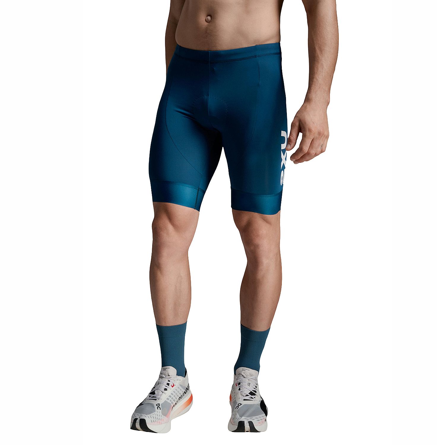 141768-2XU-Aero-9-inch-Tri-Shorts-Majolwhite-heren-afbeelding-4
