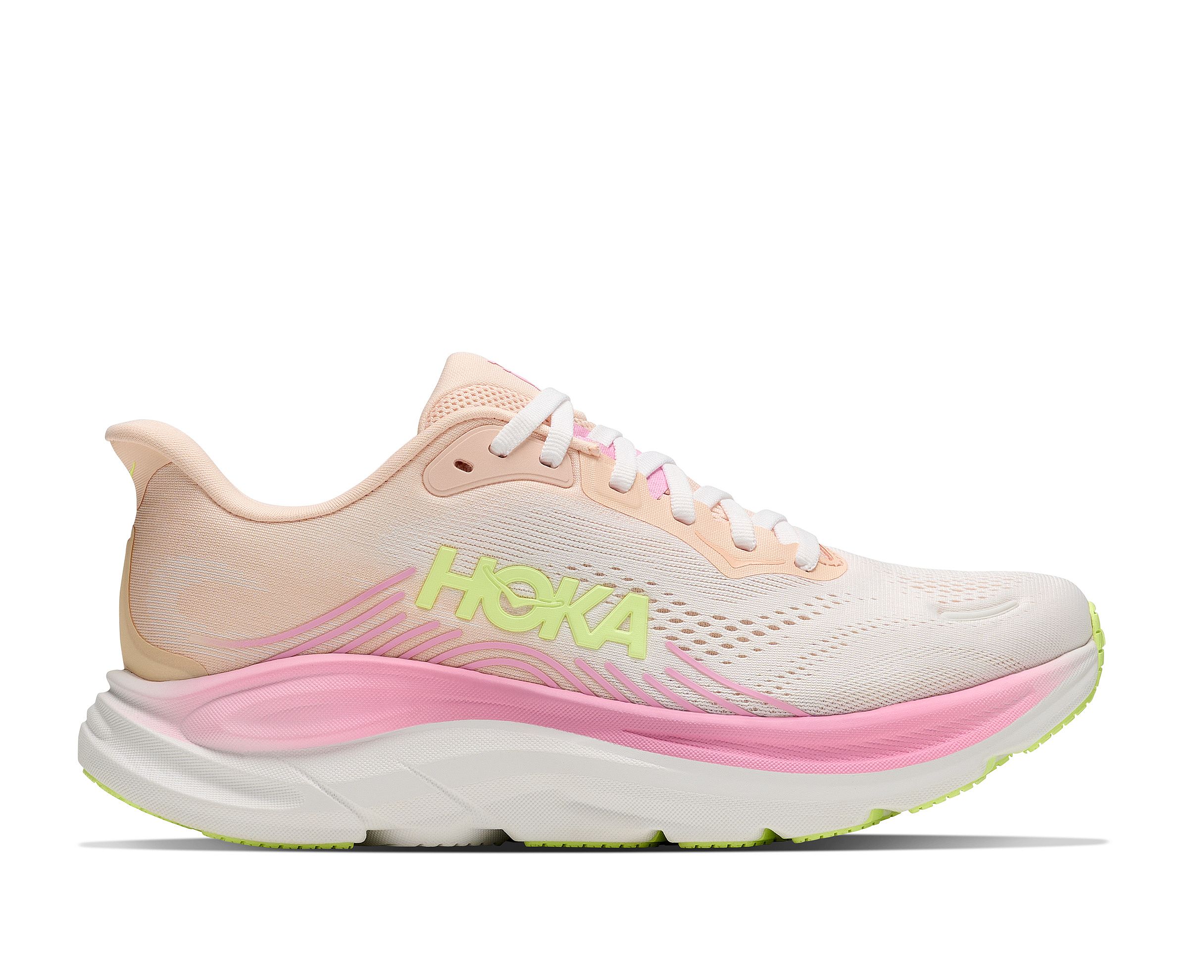 144462-Hoka-Clifton-11-hardloopschoenen-tangerine-glowwhite-dames-afbeelding-1