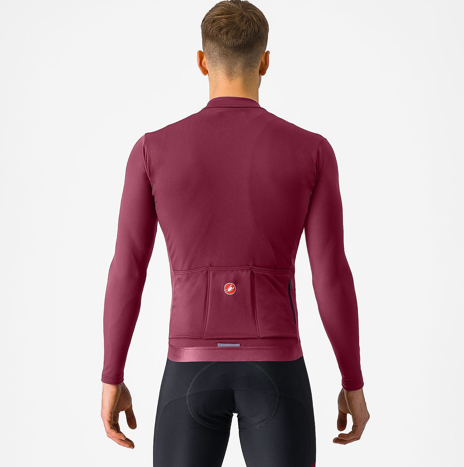 103540-Castelli-Espresso-thermal-jersey-lange-mouw-deep-bordeaux-heren-afbeelding-2