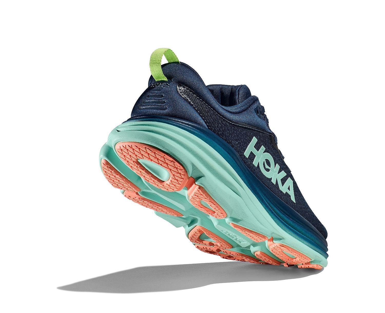 100907-Hoka-Bondi-8-hardloopschoenen-blauwgroenoranje-dames-afbeelding-4
