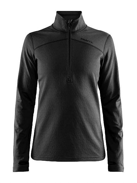 48466-Craft-Pin-halfzip-Skipully-zwart-dames-afbeelding-1