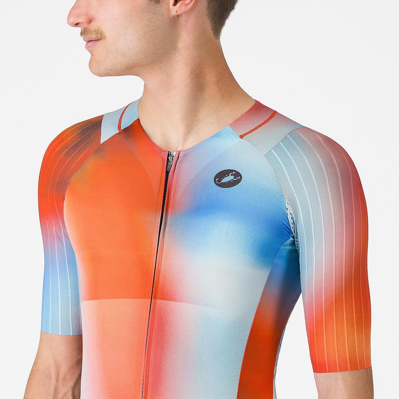 143357-Castelli-free-sanremo-3-suit-short-sleeve-paprikawinter-sky-black-heren-afbeelding-3