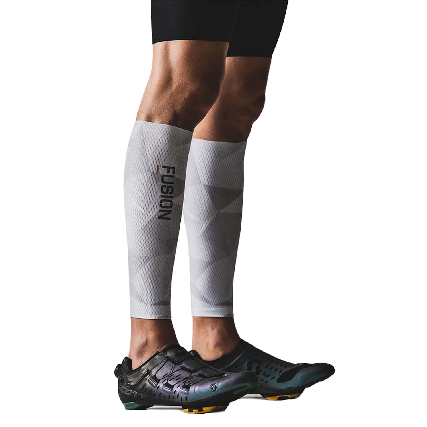 1141-WHG-Fusion-Tempo-Calf-Sleeves-witgrijs-Unisex-afbeelding-1