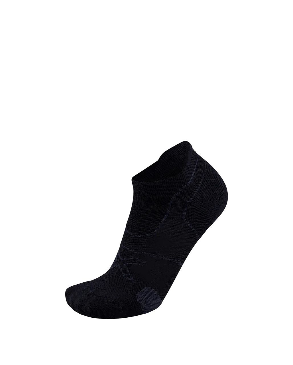113819-2XU-Vectr-Cushion-No-Show-hardloopsokken-BlackTitanium-unisex-afbeelding-1