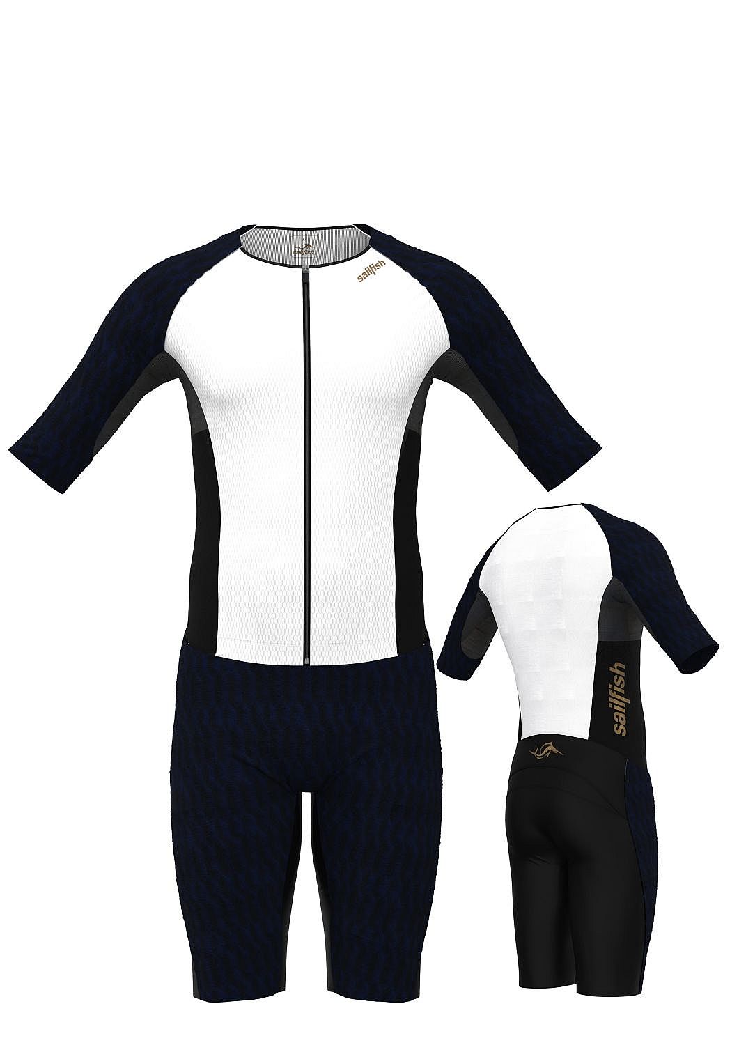113119-Sailfish-Aerosuit-pro-3-trisuit-korte-mouw-zwartwit-heren-afbeelding-3