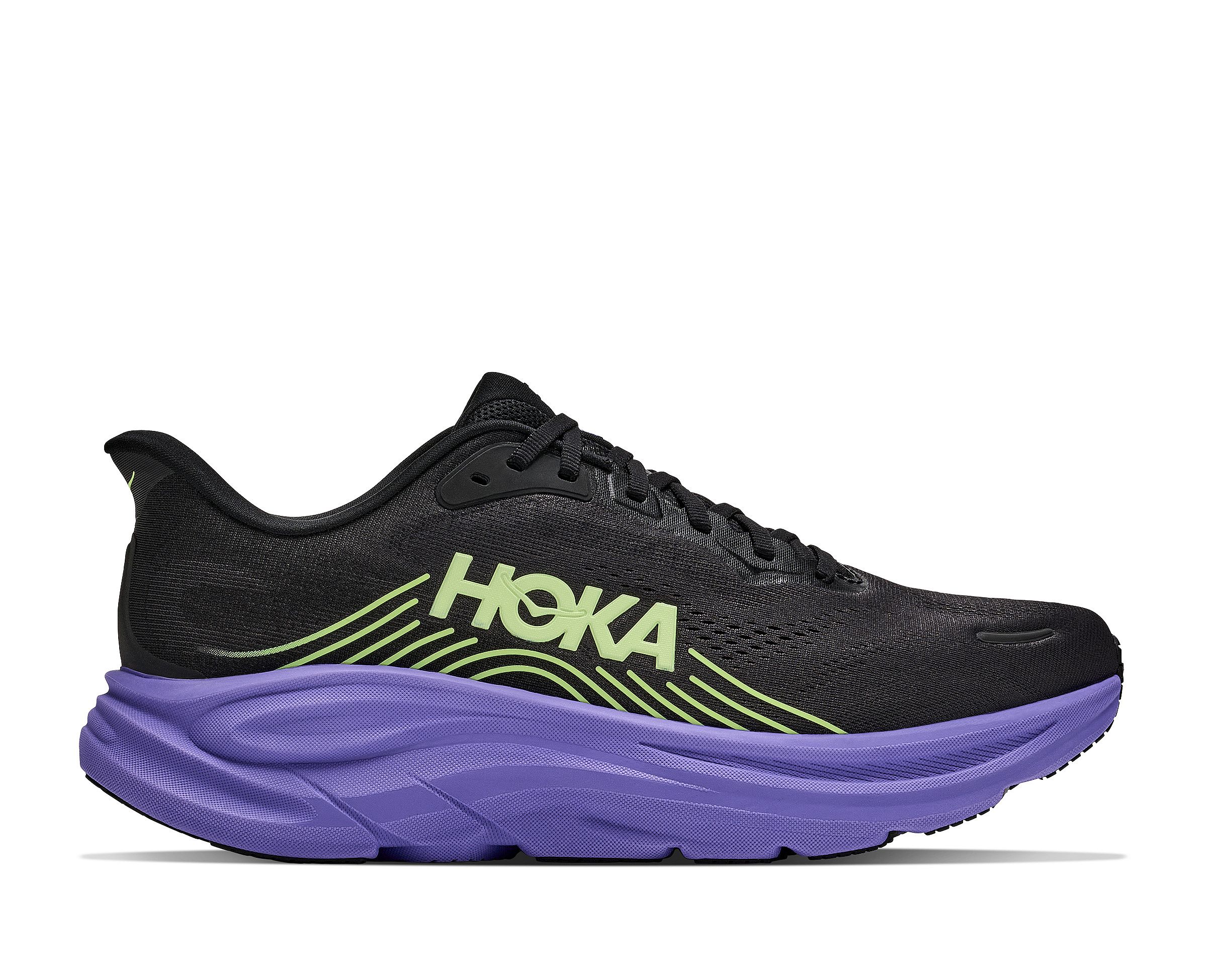1176572-BNNY-Hoka-Clifton-11-hardloopschoenen-blackneon-yuzu-heren-afbeelding-1