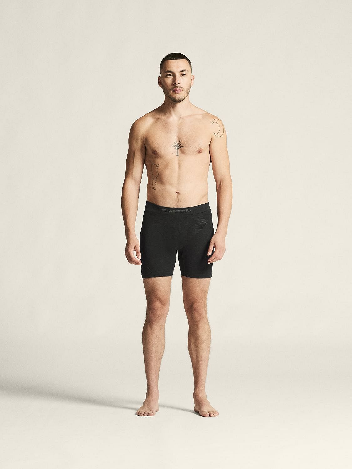 119186-Craft-Wool-Seamless-boxer-6-Inch-zwart-heren-afbeelding-2