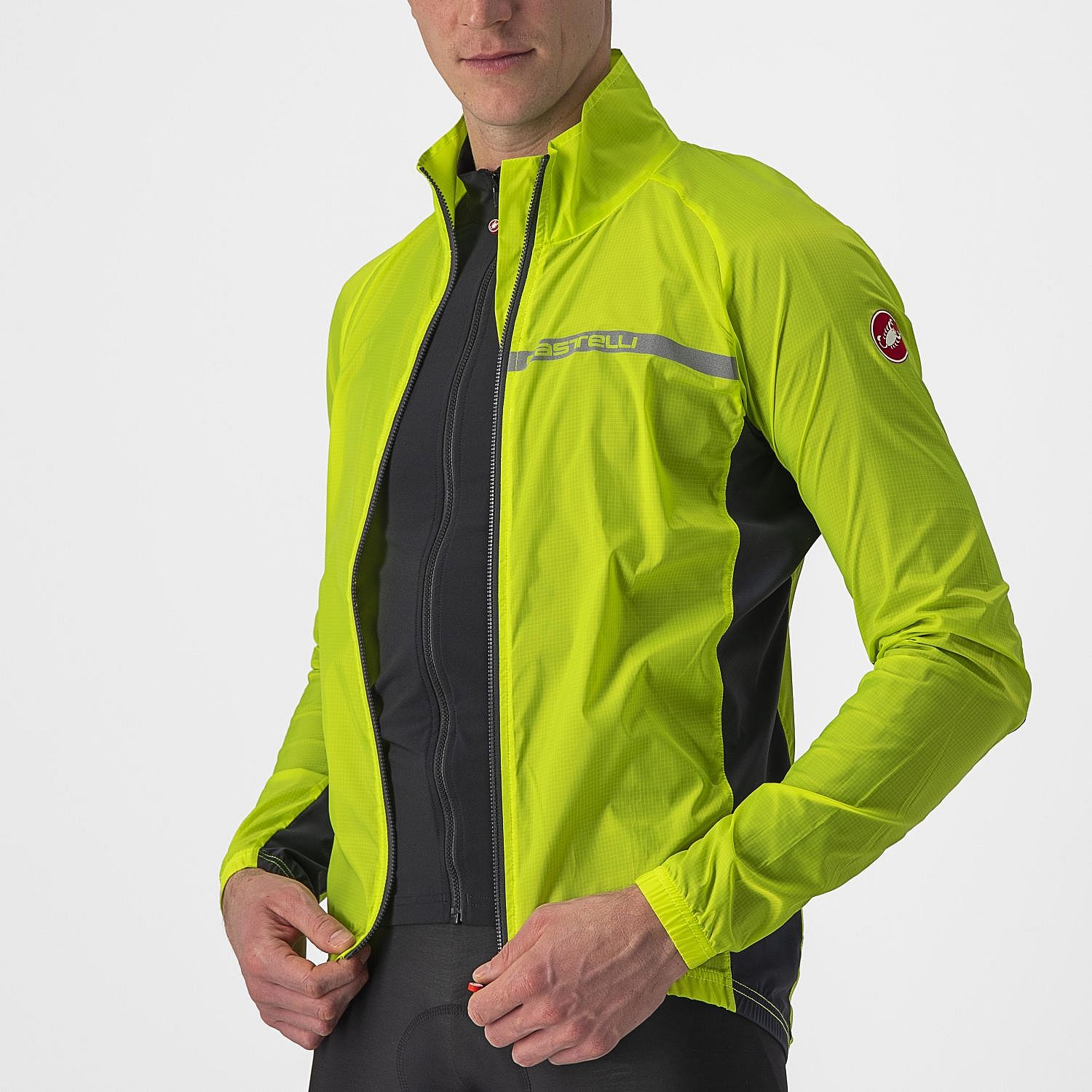 80578-Castelli-Squadra-stretch-fietsjack-groengeel-heren-afbeelding-3