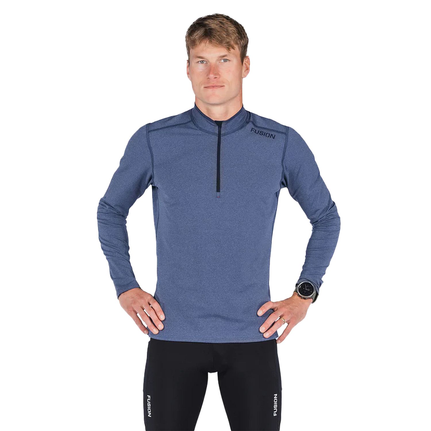 94323-Fusion-C3-Zip-Neck-blauw-heren-afbeelding-1