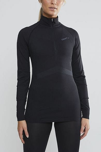 44601-Craft-Active-Intensity-zip-lange-mouw-ondershirt-zwart-dames-afbeelding-2