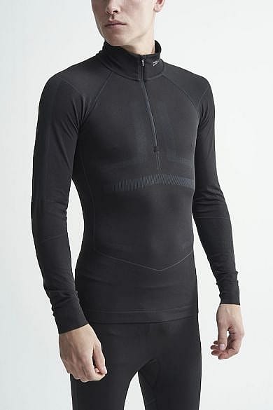 44923-Craft-Active-Intensity-zip-lange-mouw-ondershirt-zwart-heren-afbeelding-2