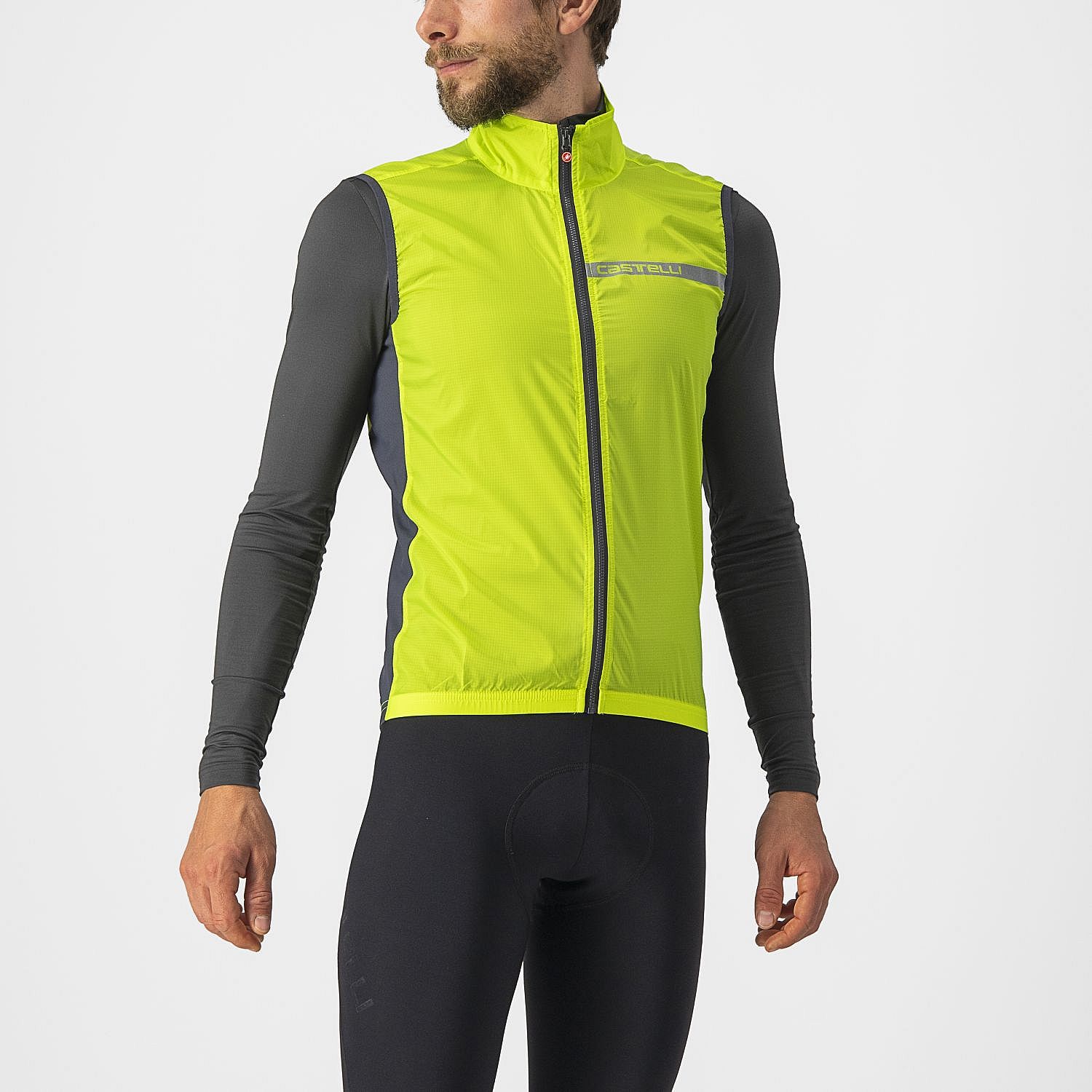 80613-Castelli-Squadra-stretch-mouwloos-vest-groengeel-heren-afbeelding-1