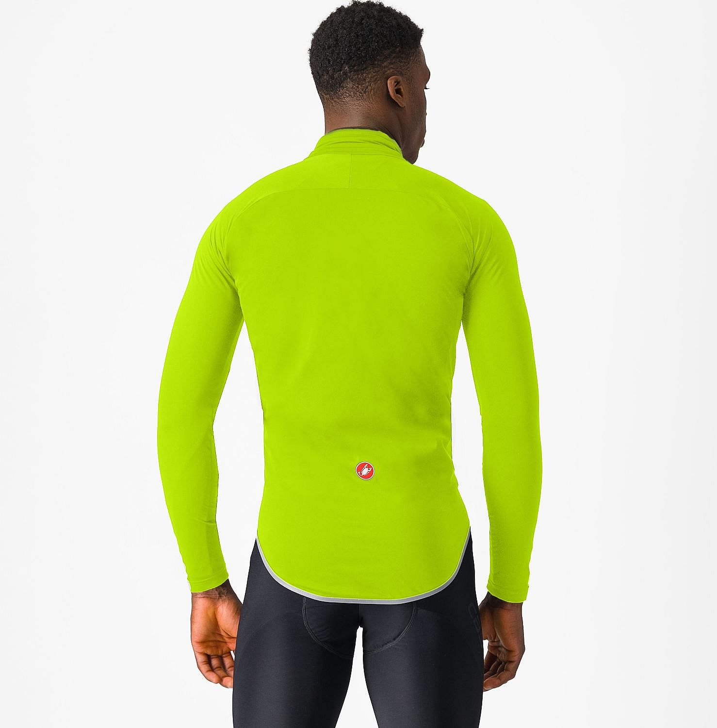 103461-Castelli-Ultra-rain-cape-lange-mouw-electric-limesilver-reflex-afbeelding-2