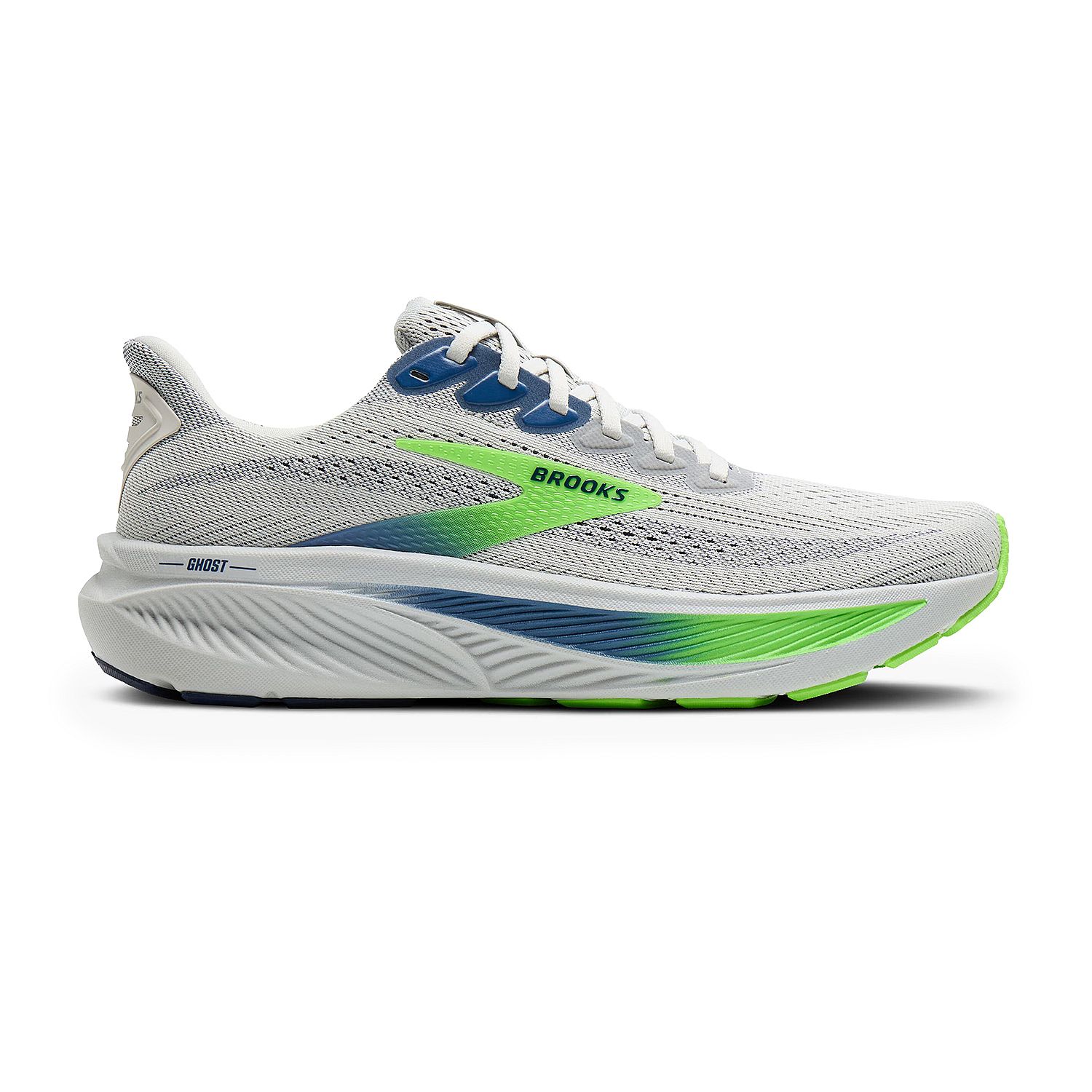 122279-Brooks-Ghost-17-hardloopschoenen-OysterBeacon-BlueGecko-heren-afbeelding-1