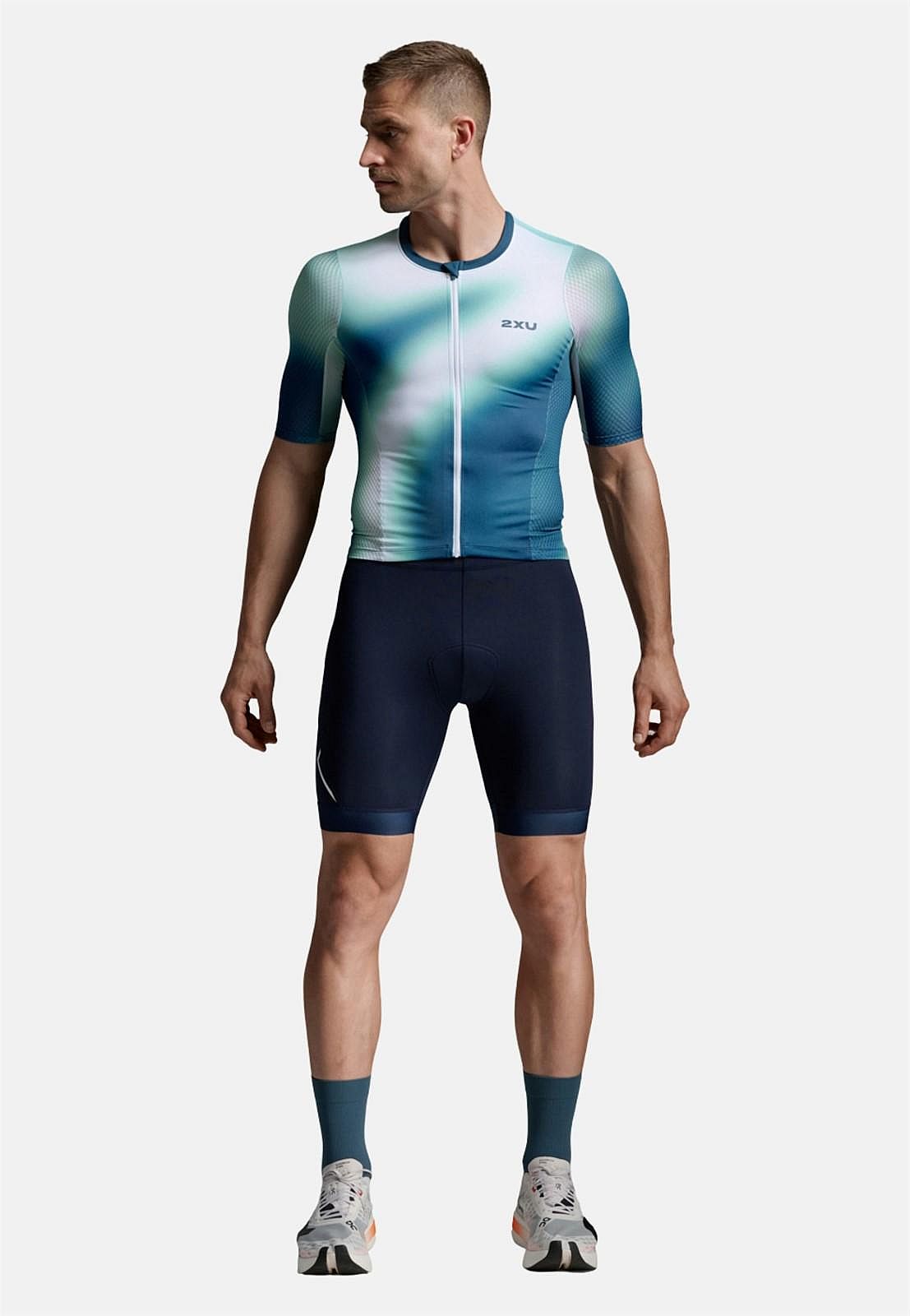 143268-2XU-Core-Tri-8-Inch-Shorts-midnightwhite-Heren-afbeelding-2