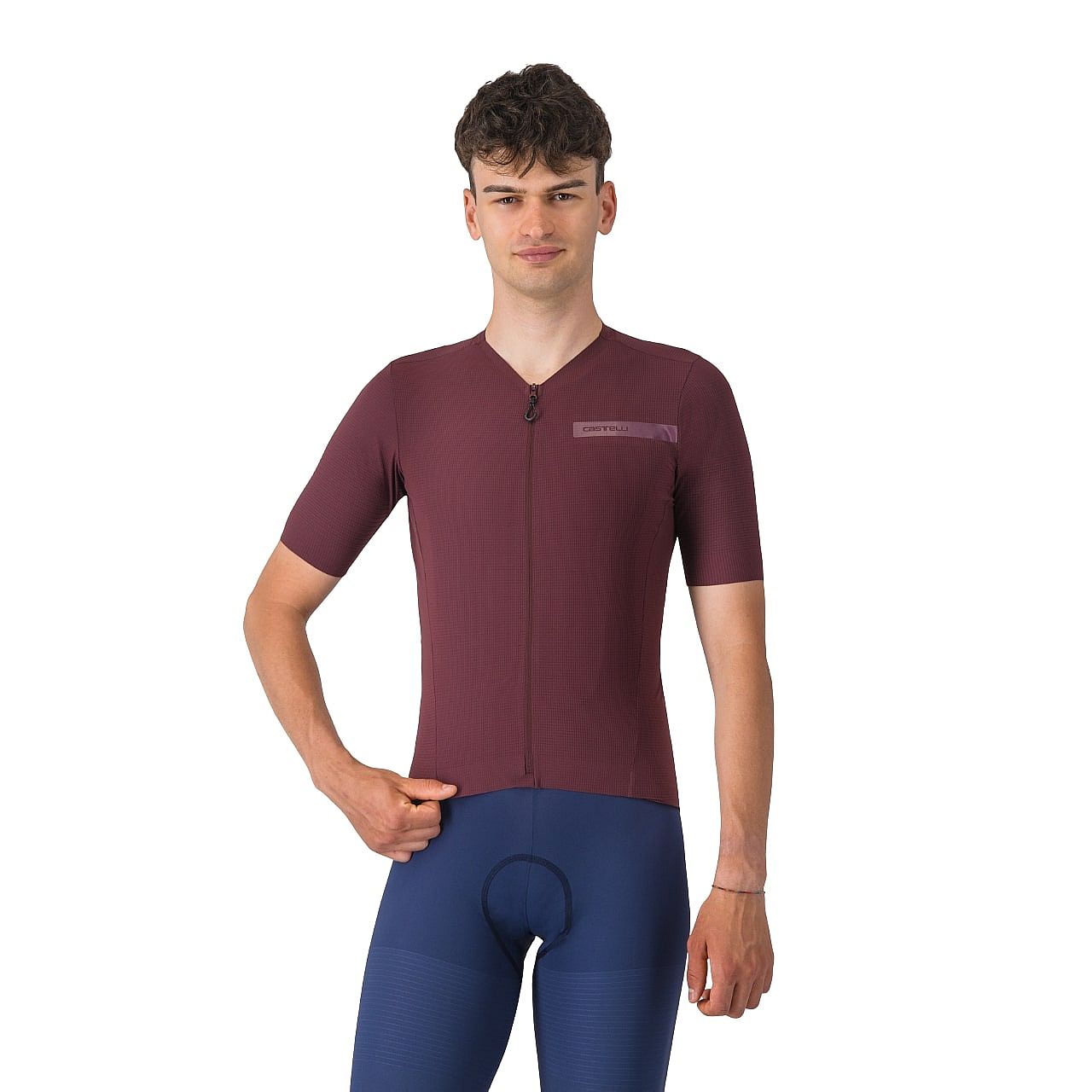 114968-Castelli-Premio-evo-fietsshirt-korte-mouw-deep-bordeaux-heren-afbeelding-1