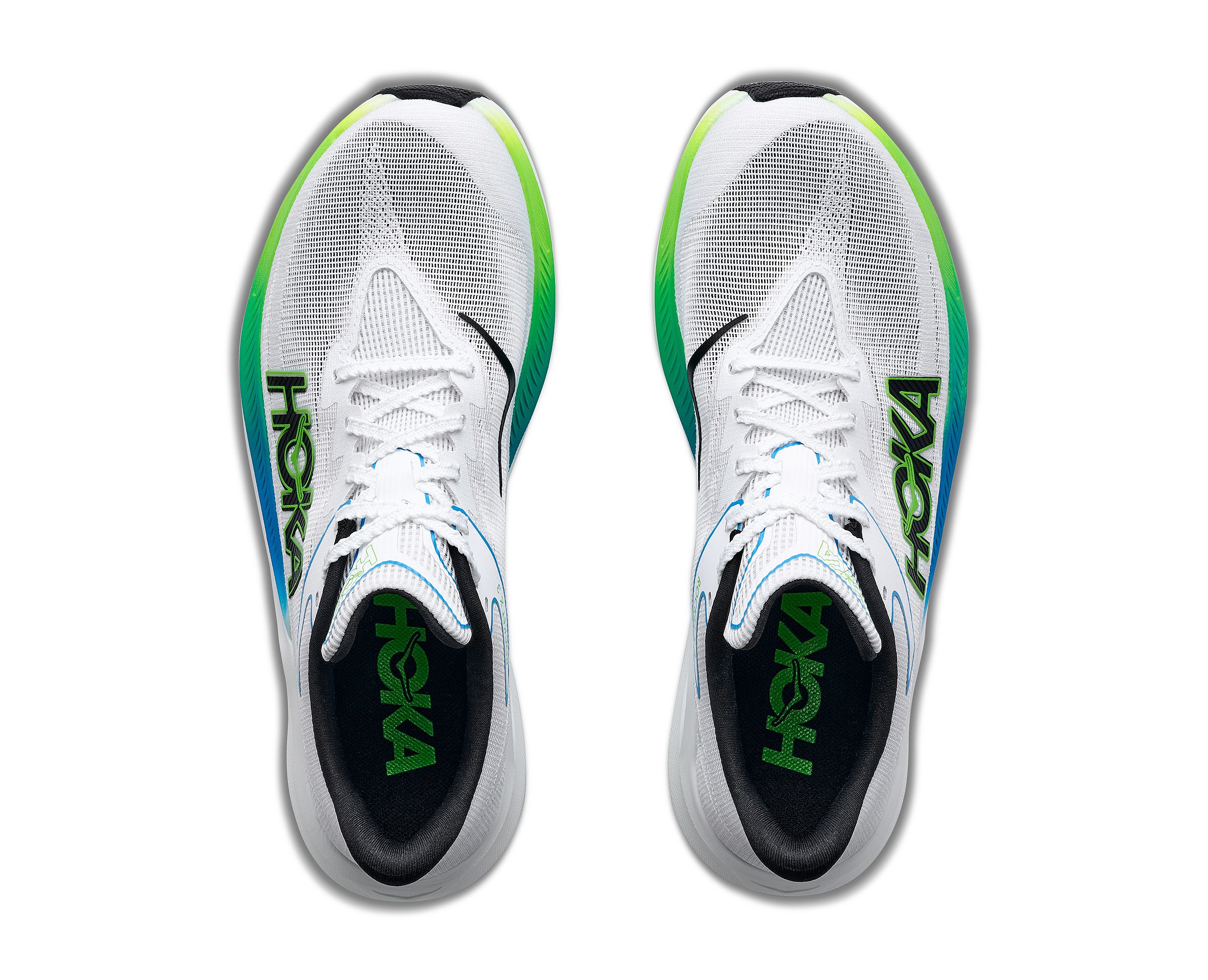144799-Hoka-Rocket-X-3-hardloopschoenen-frostelectric-lime-unisex-afbeelding-2
