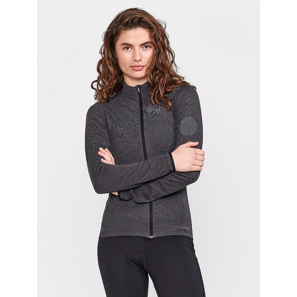 93716-Craft-Core-Bike-Essence-Wool-Jersey-lange-mouw-zwart-dames-afbeelding-2