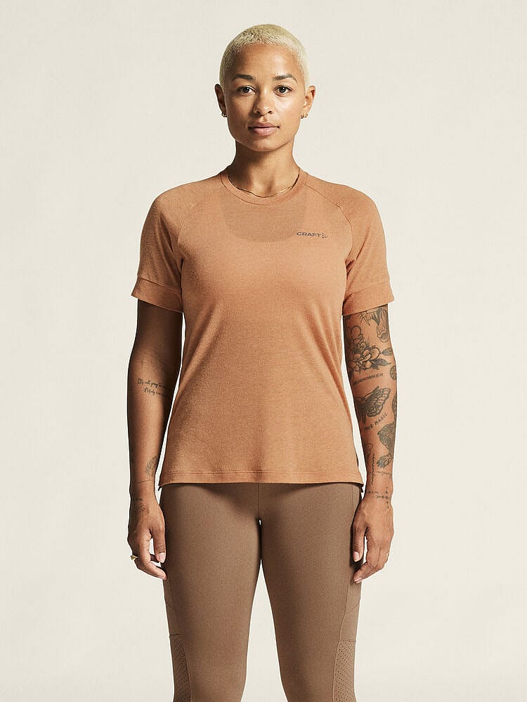 119512-Craft-Adv-Trail-Wool-ondershirt-korte-mouw-oranje-dames-afbeelding-5