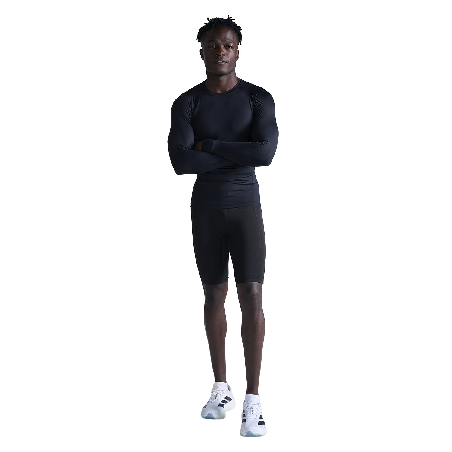 141783-2XU-Core-compression-hardloopshirt-lange-mouw-Black-heren-afbeelding-1