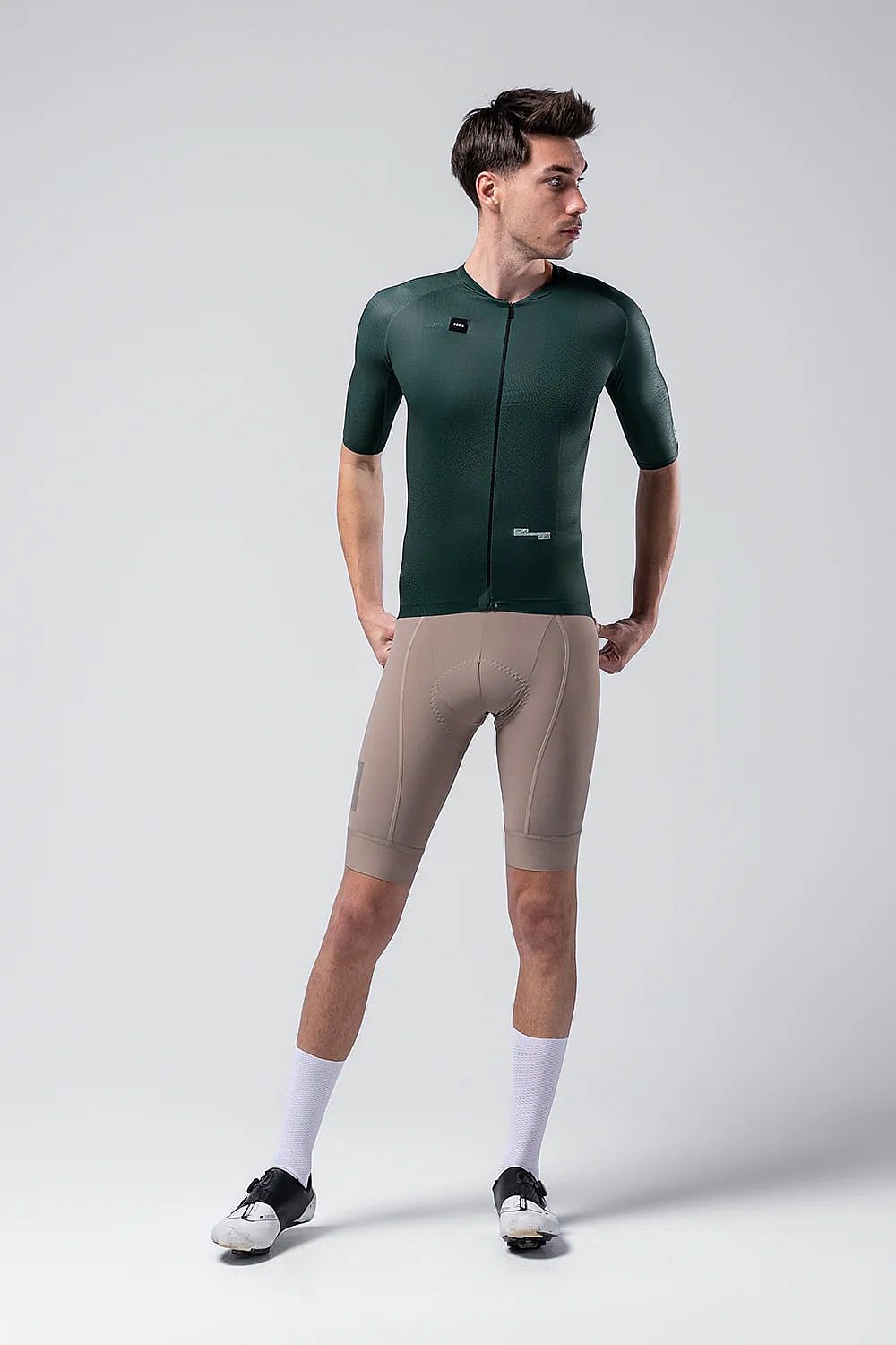 114432-Gobik-Infinity-fietsshirt-korte-mouw-bunker-green-unisex-afbeelding-3