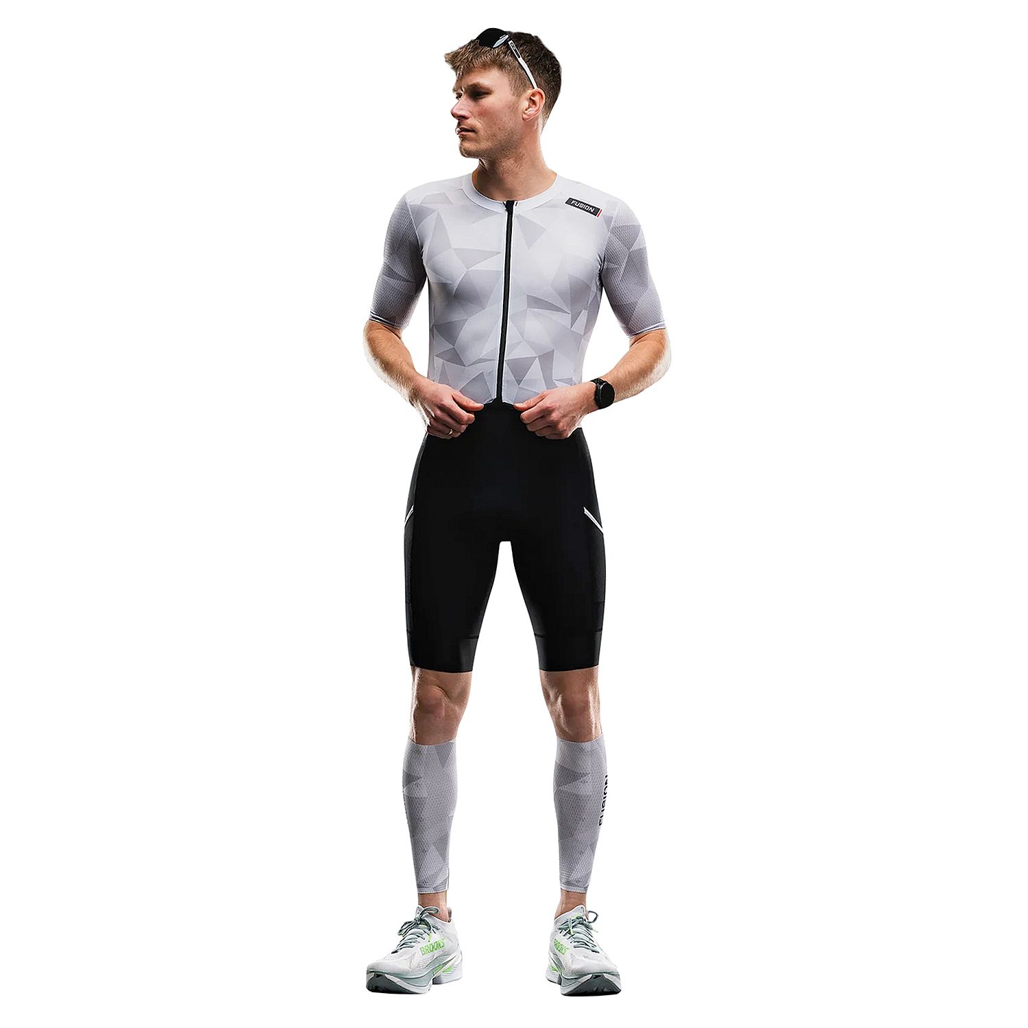 143610-Fusion-TEMPO-TWO-trisuit-korte-mouw-witgrijs-unisex-afbeelding-1