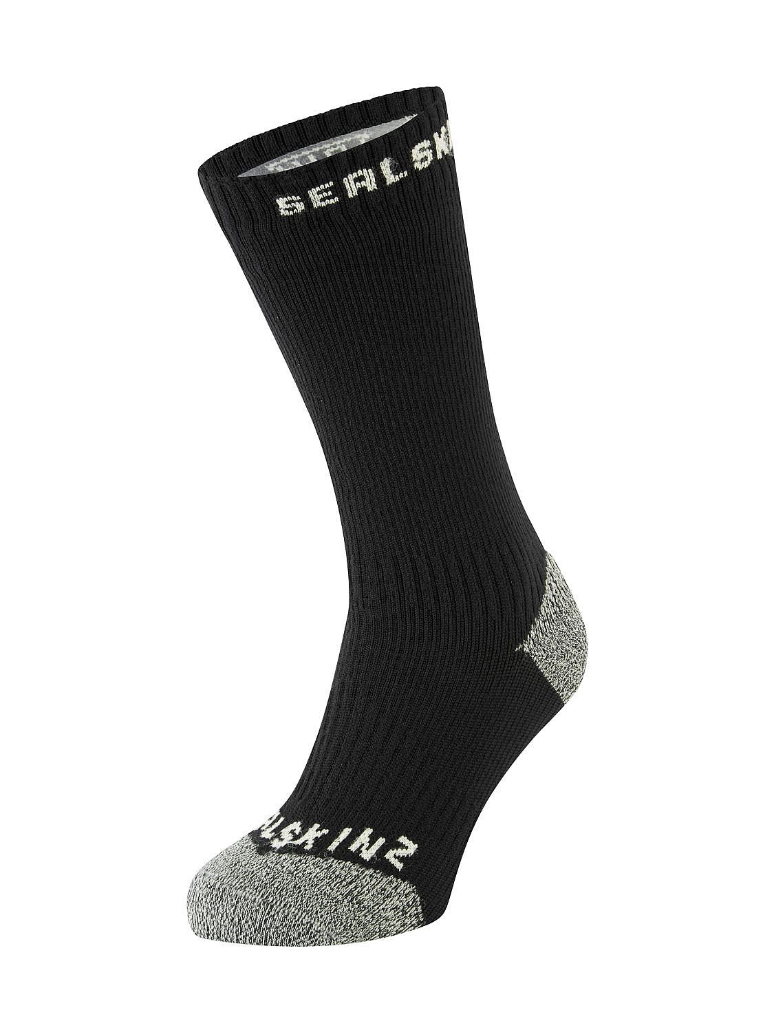 47237-Sealskinz-Briston-All-weather-mid-fietssok-met-Hydrostop-zwartneon-geel-afbeelding-2