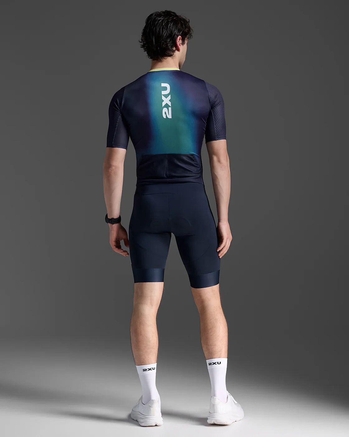 113329-2XU-Aero-Hex-Trisuit-korte-mouw-MidnightCool-Matcha-Heren-afbeelding-3