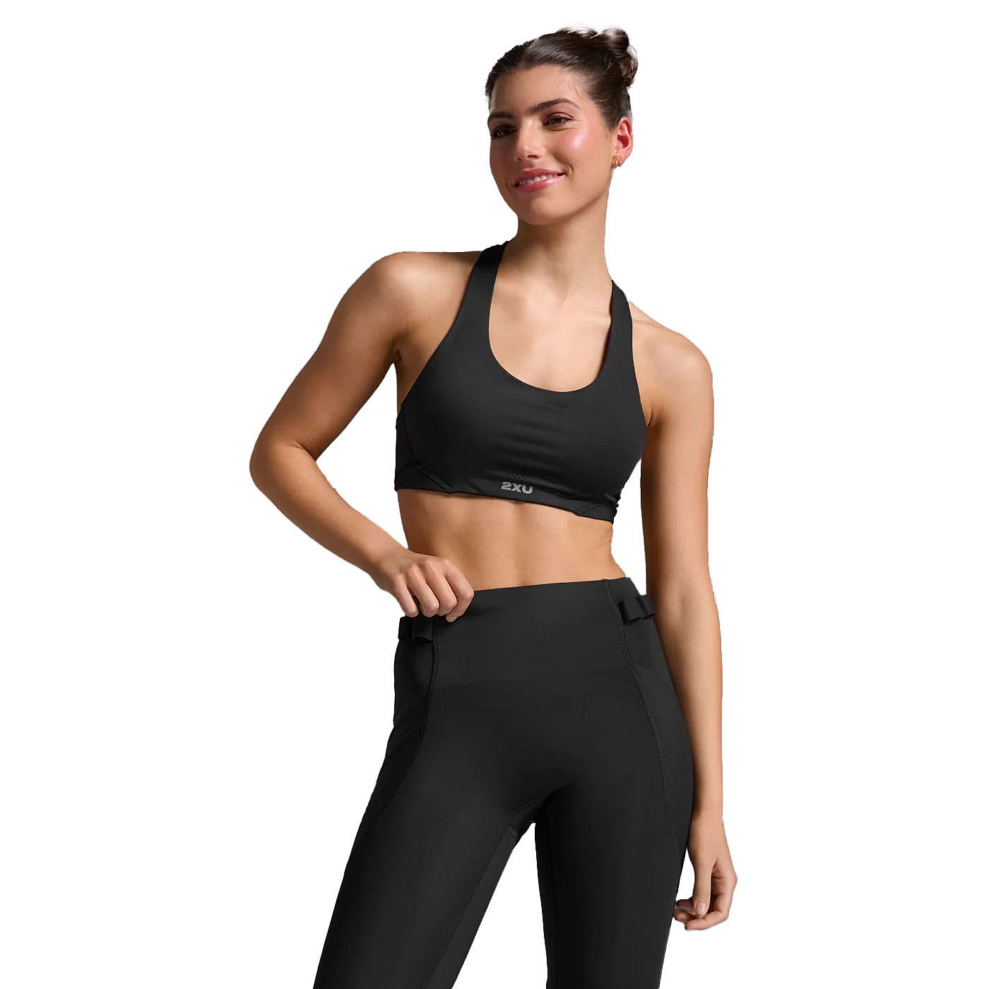 113668-2XU-Aero-Mesh-Medium-Impact-Bra-BlackSilver-Reflective-Dames-afbeelding-4