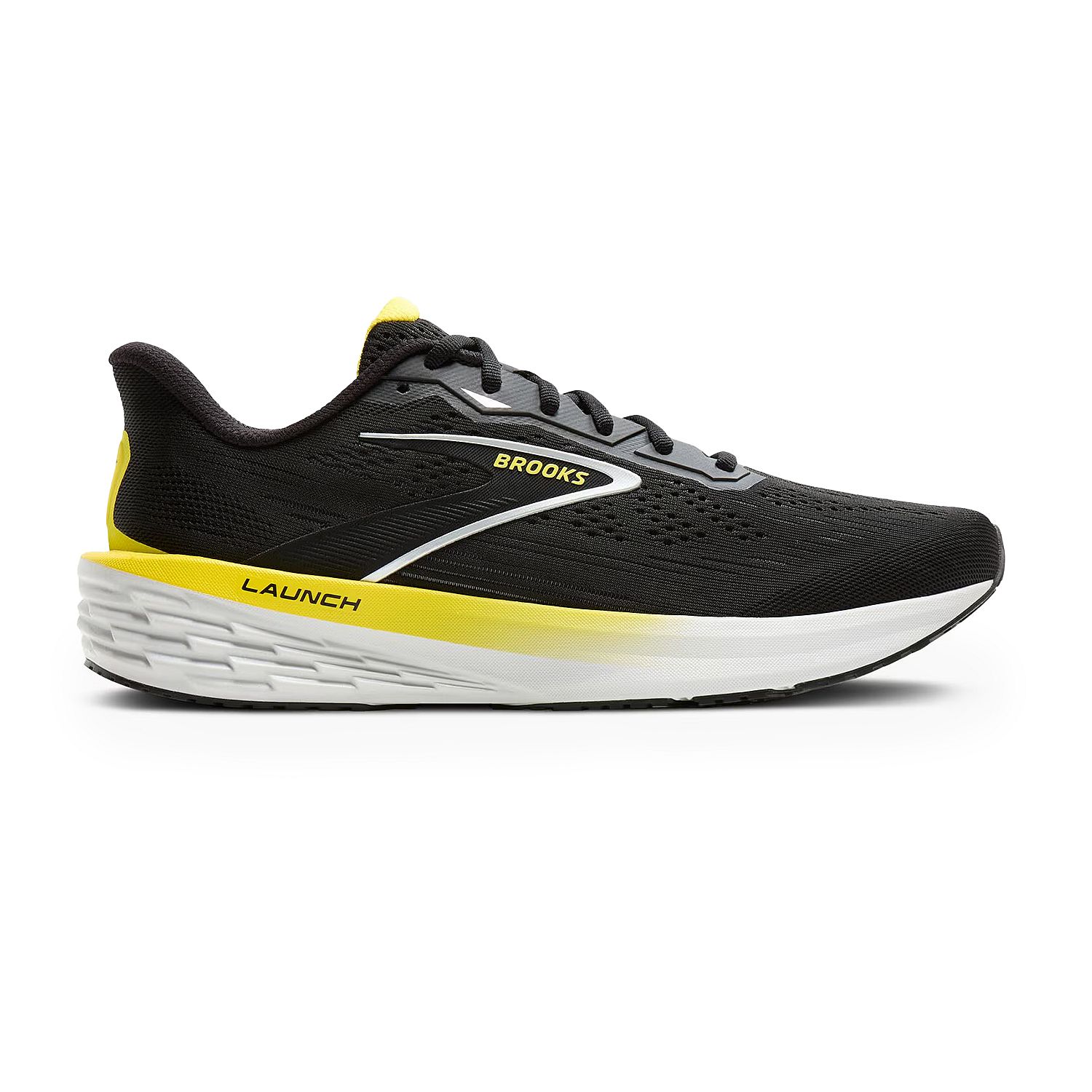 1104811D007-Brooks-Launch-12-hardloopschoenen-BlackCyber-YellowOyster-heren-afbeelding-1