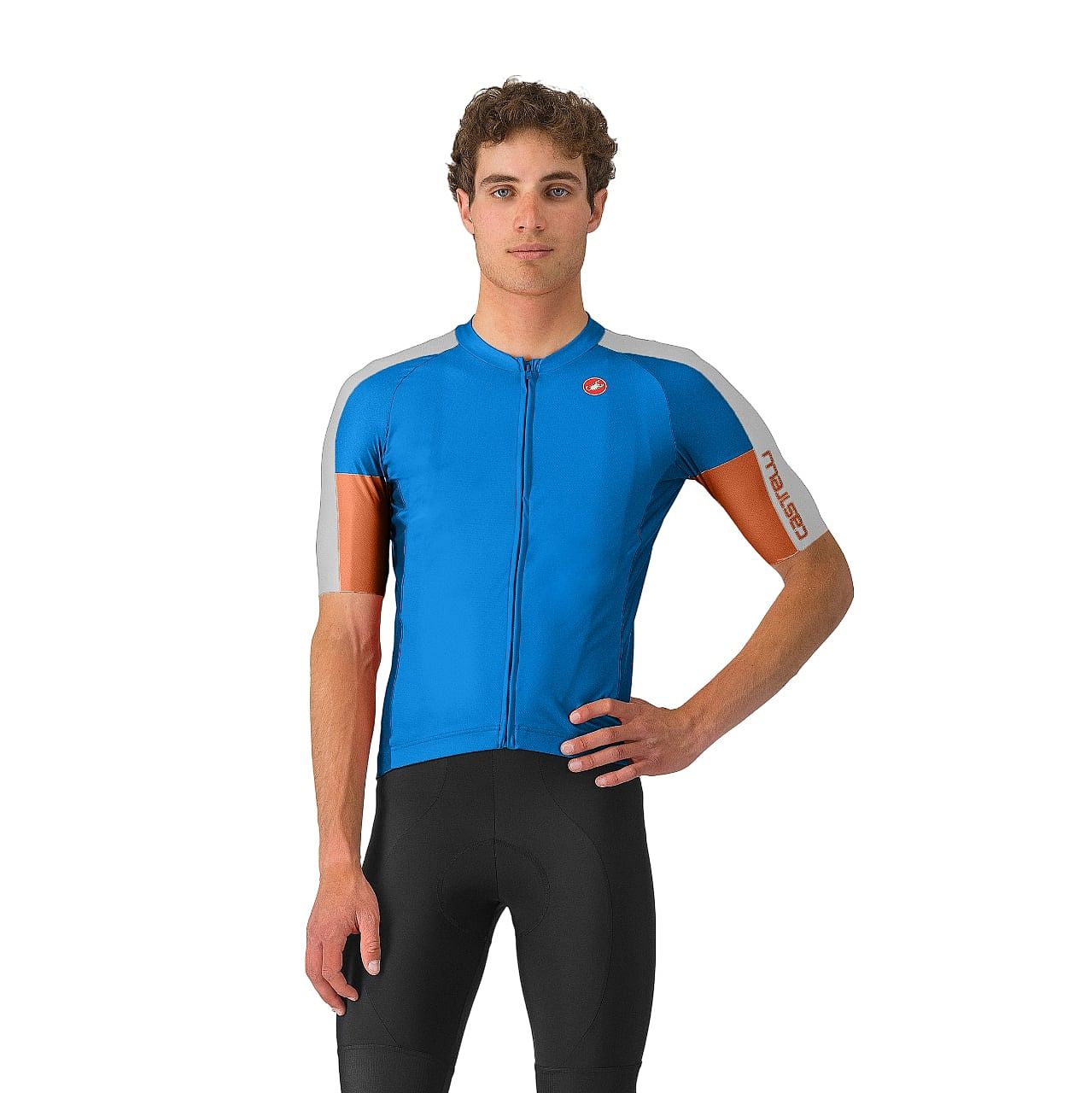 110118-Castelli-entrata-6-jersey-fietsshirt-korte-mouw-blauw-heren-afbeelding-1