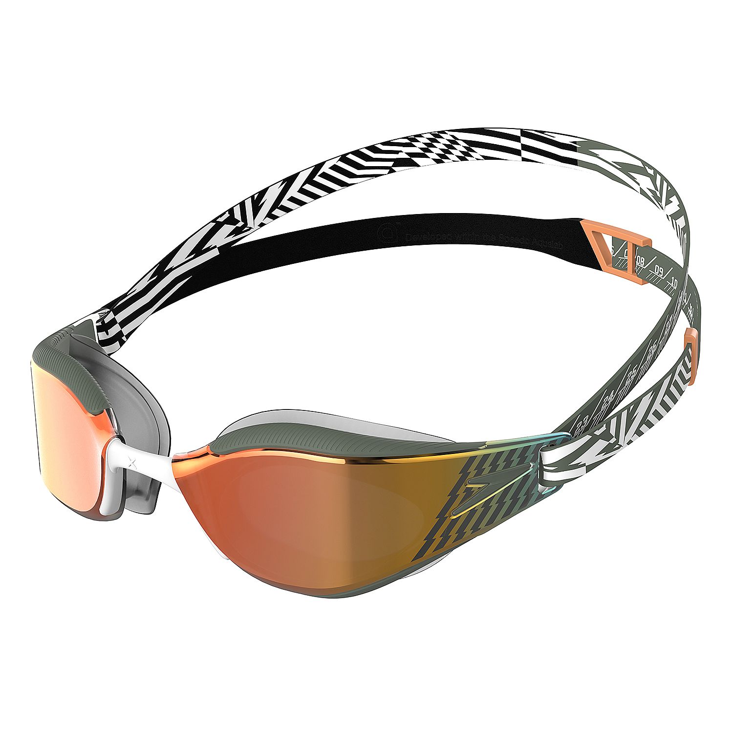 109309-Speedo-fastskin-hyper-elite-mirror-zwembril-zwartgroen-afbeelding-1