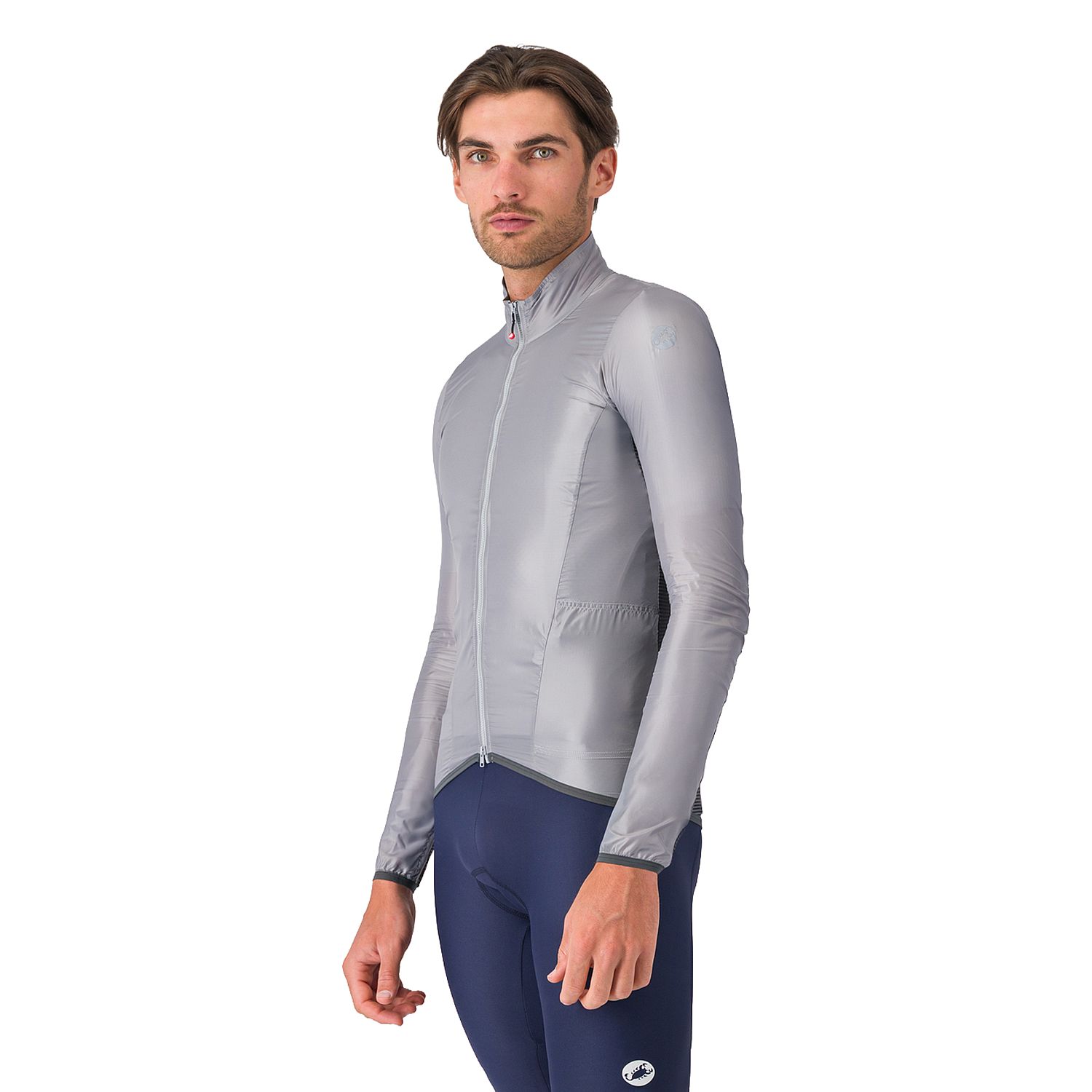141005-Castelli-aria-shell-2-jacket-silver-graydark-gray-heren-afbeelding-1