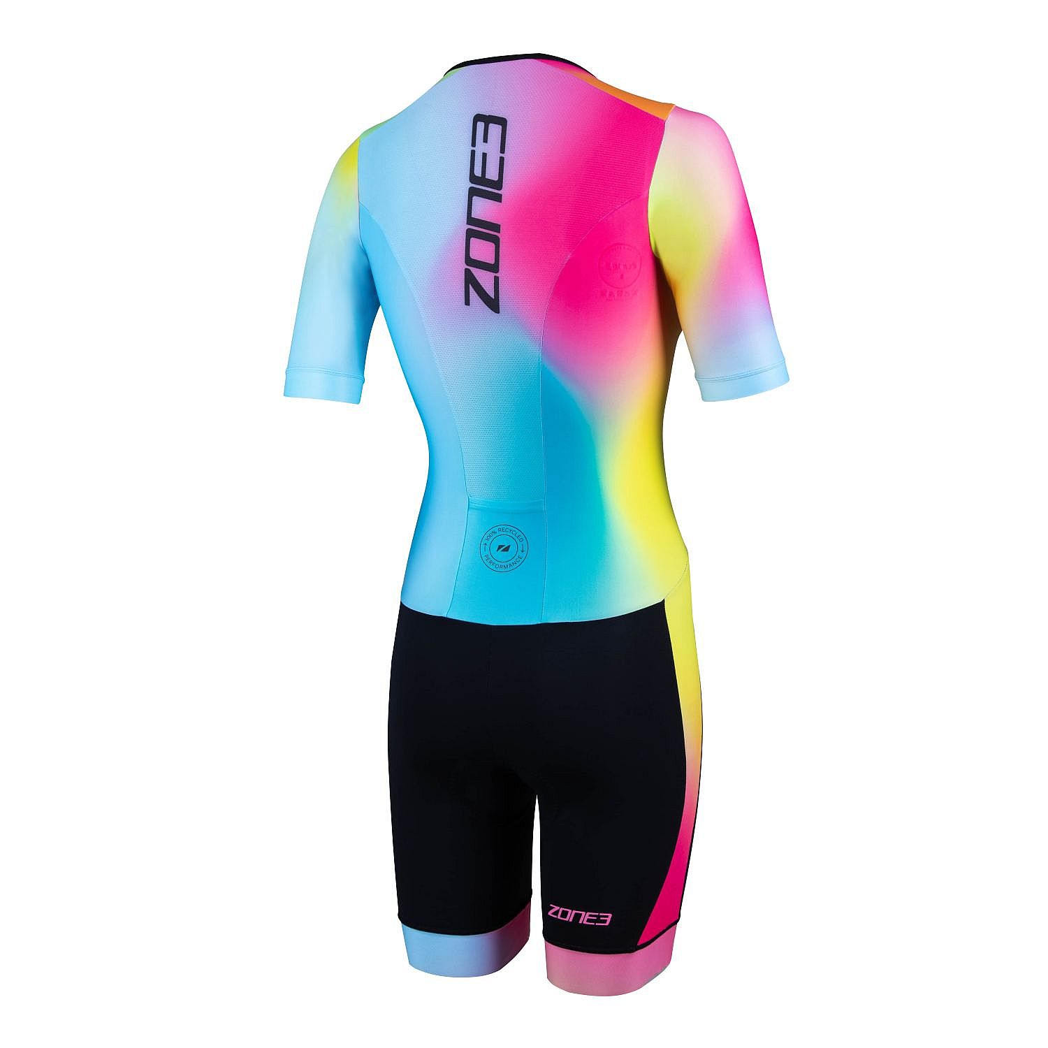 110899-Zone3-Activate-plus-korte-mouw-trisuit-neonzwart-dames-afbeelding-2