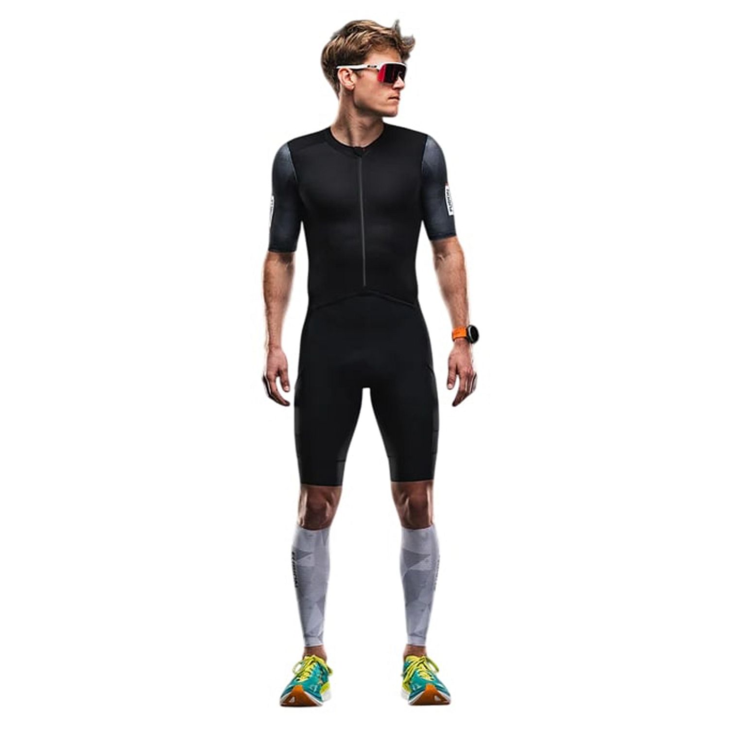 115689-Fusion-TEMPO-TWO-trisuit-korte-mouw-all-black-unisex-afbeelding-1
