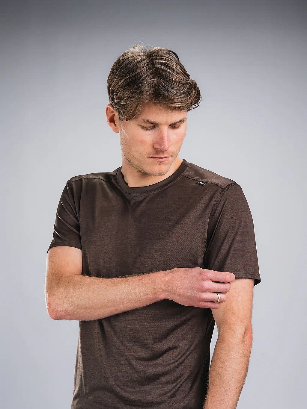 143303-Fusion-C3-T-shirt-bruin-heren-afbeelding-4