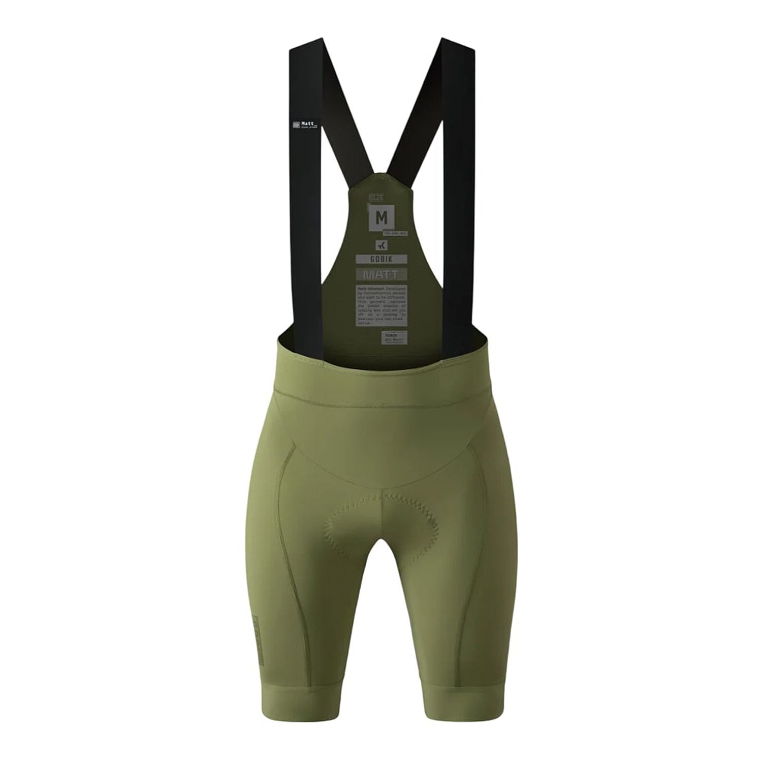 115533-Gobik-Matt-2.0-bibshort-olive-green-dames-afbeelding-1