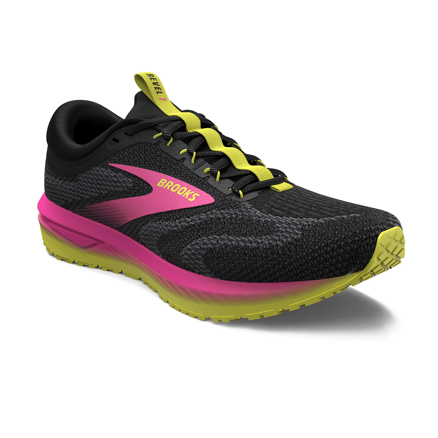 107496-Brooks-Revel-7-hardloopschoenen-blackpinklemon-tonic-dames-afbeelding-2